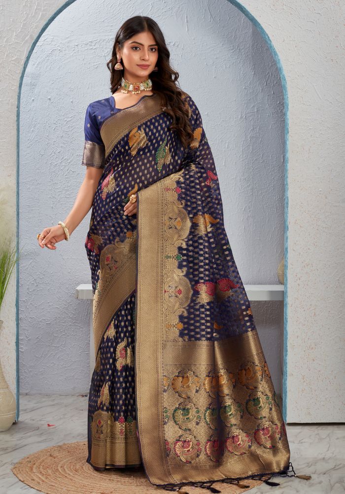 Zalak Organza saree